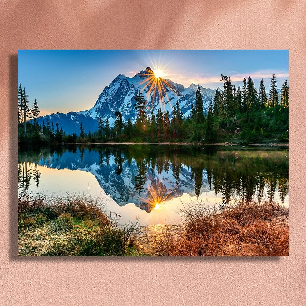 KTX-348819 DIY Digital Oil Painting Kit for Living Room and Bedroom Decoration with Canvas, Brushes, and Pigments