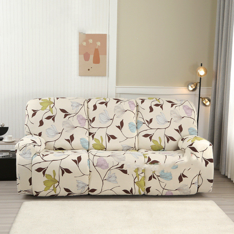 KTX-349843 Three-Seat Polyester Sofa Cover with Vibrant Patterns and Modern Design