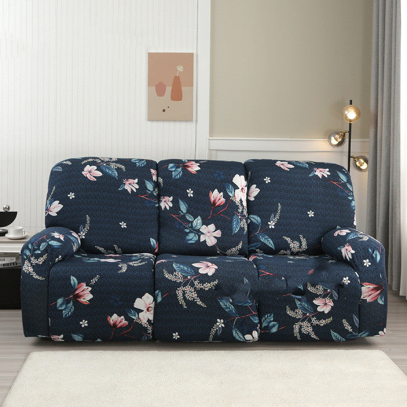 KTX-349843 Three-Seat Polyester Sofa Cover with Vibrant Patterns and Modern Design