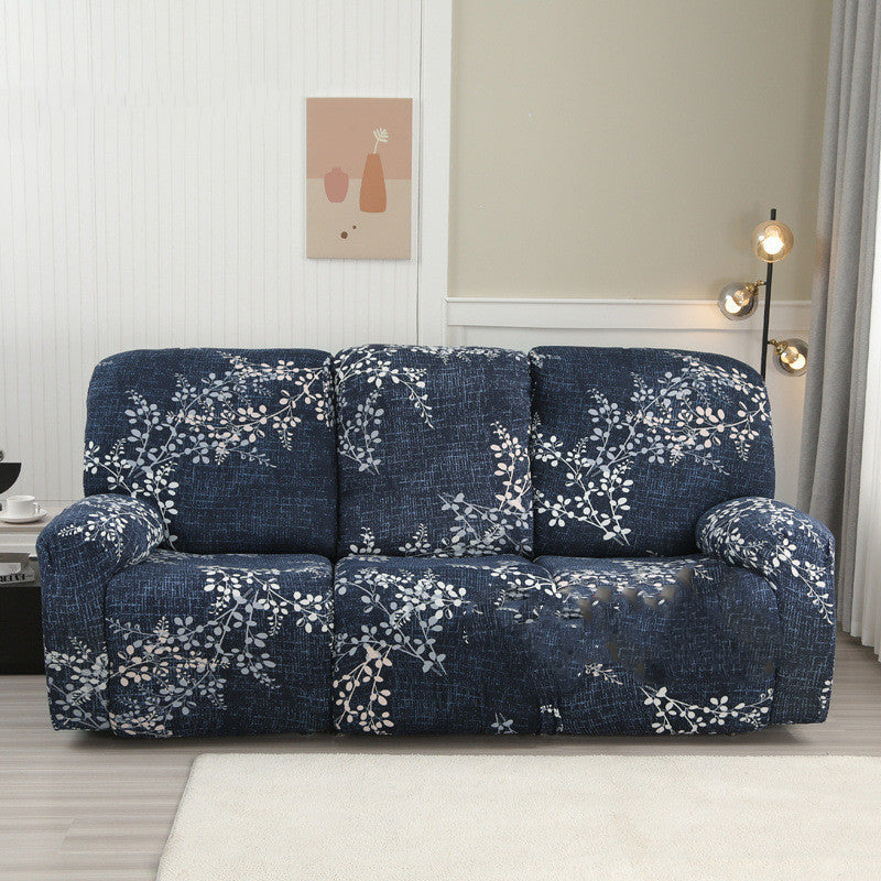 KTX-349843 Three-Seat Polyester Sofa Cover with Vibrant Patterns and Modern Design