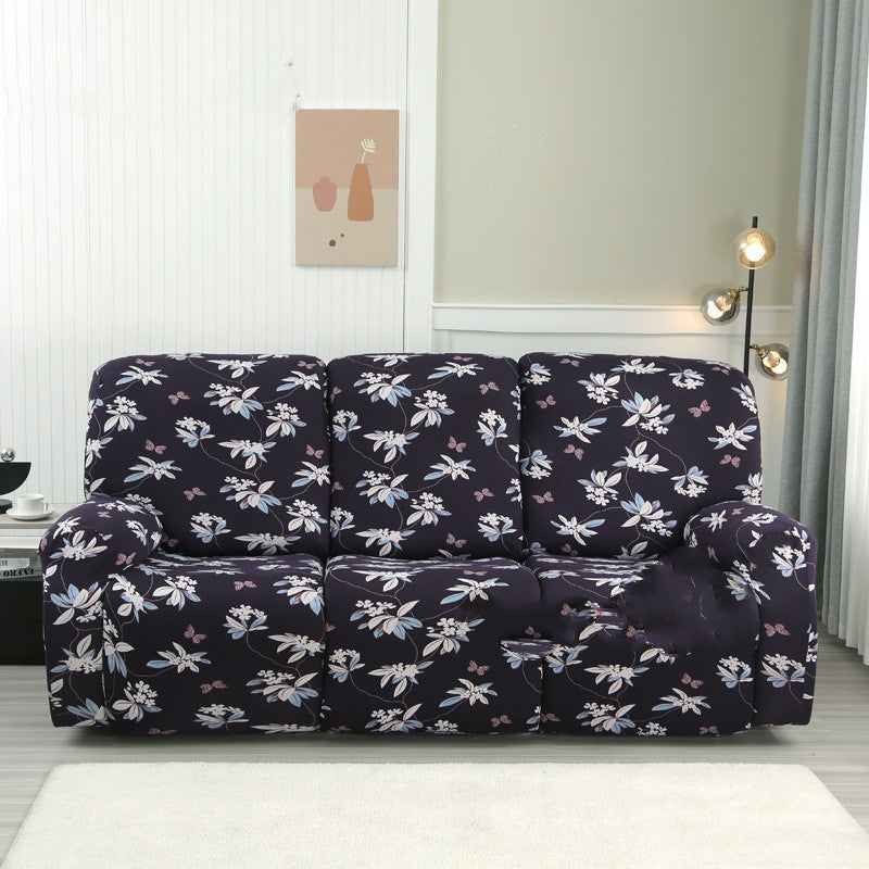 KTX-349843 Three-Seat Polyester Sofa Cover with Vibrant Patterns and Modern Design