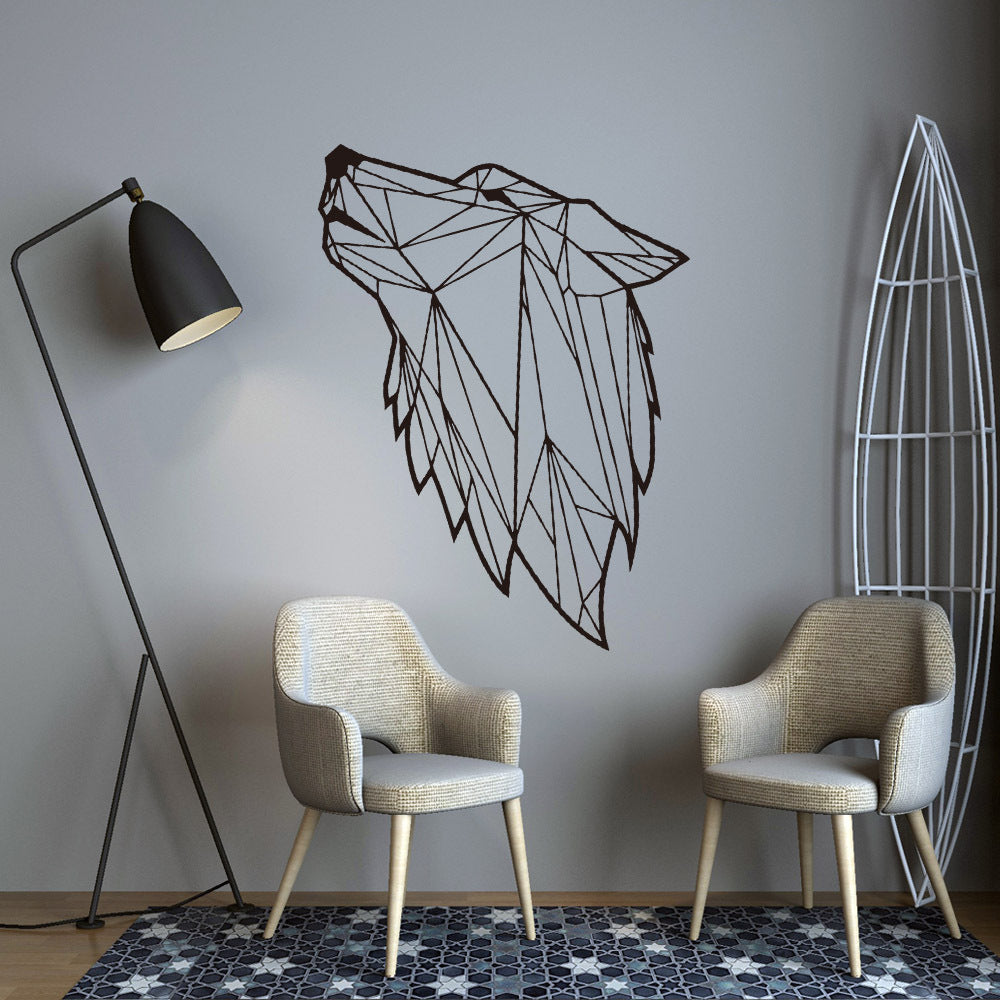 KTX-349971 Large Black PVC Waterproof Wall Sticker for Living Room Decor – Eco-Friendly & Removable Design