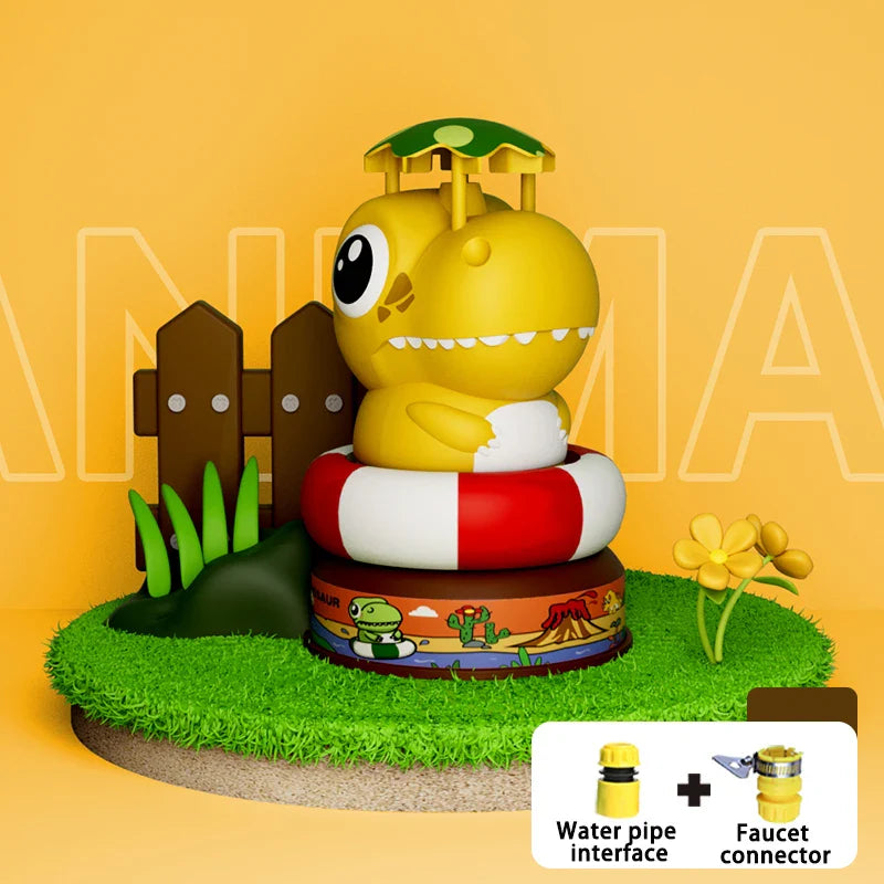 KTX-350291 Dinosaur-Themed Water Spray Rocket Launcher Toy for Kids Ages 3 and Up