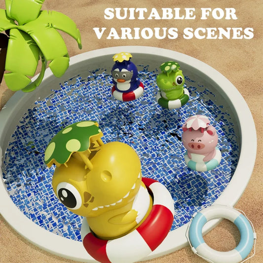 KTX-350291 Dinosaur-Themed Water Spray Rocket Launcher Toy for Kids Ages 3 and Up