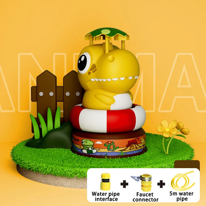 KTX-350291 Dinosaur-Themed Water Spray Rocket Launcher Toy for Kids Ages 3 and Up