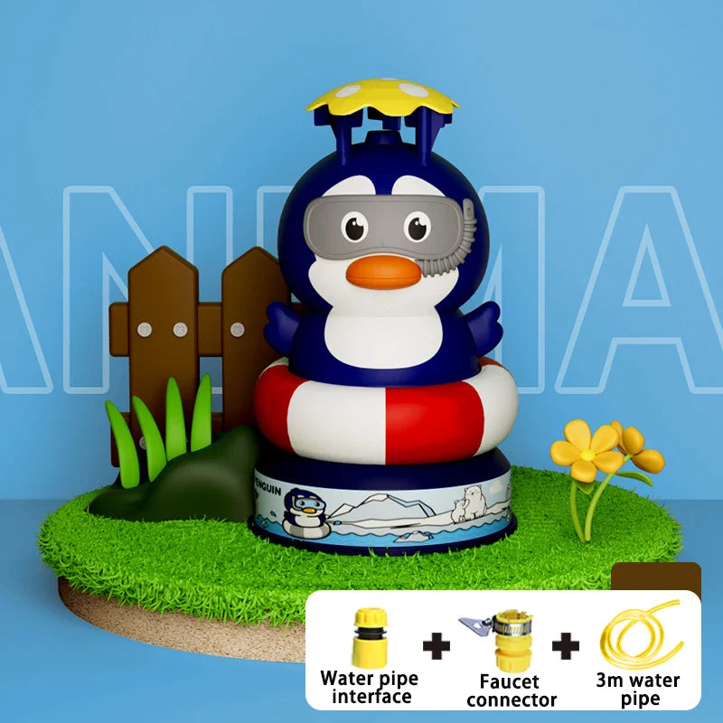 KTX-350291 Dinosaur-Themed Water Spray Rocket Launcher Toy for Kids Ages 3 and Up