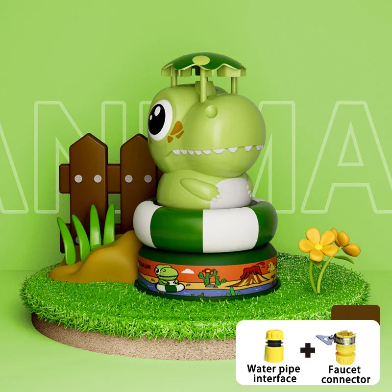 KTX-350291 Dinosaur-Themed Water Spray Rocket Launcher Toy for Kids Ages 3 and Up