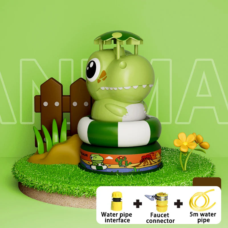 KTX-350291 Dinosaur-Themed Water Spray Rocket Launcher Toy for Kids Ages 3 and Up