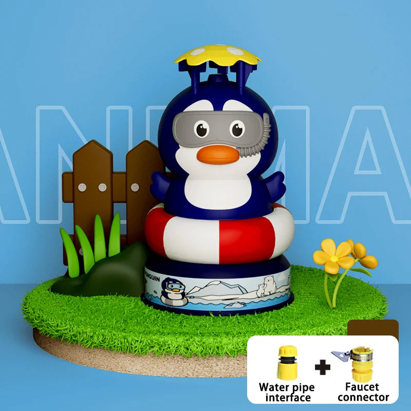 KTX-350291 Dinosaur-Themed Water Spray Rocket Launcher Toy for Kids Ages 3 and Up