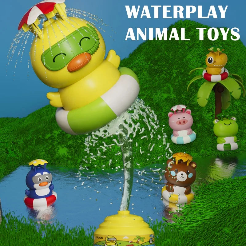 KTX-350291 Dinosaur-Themed Water Spray Rocket Launcher Toy for Kids Ages 3 and Up