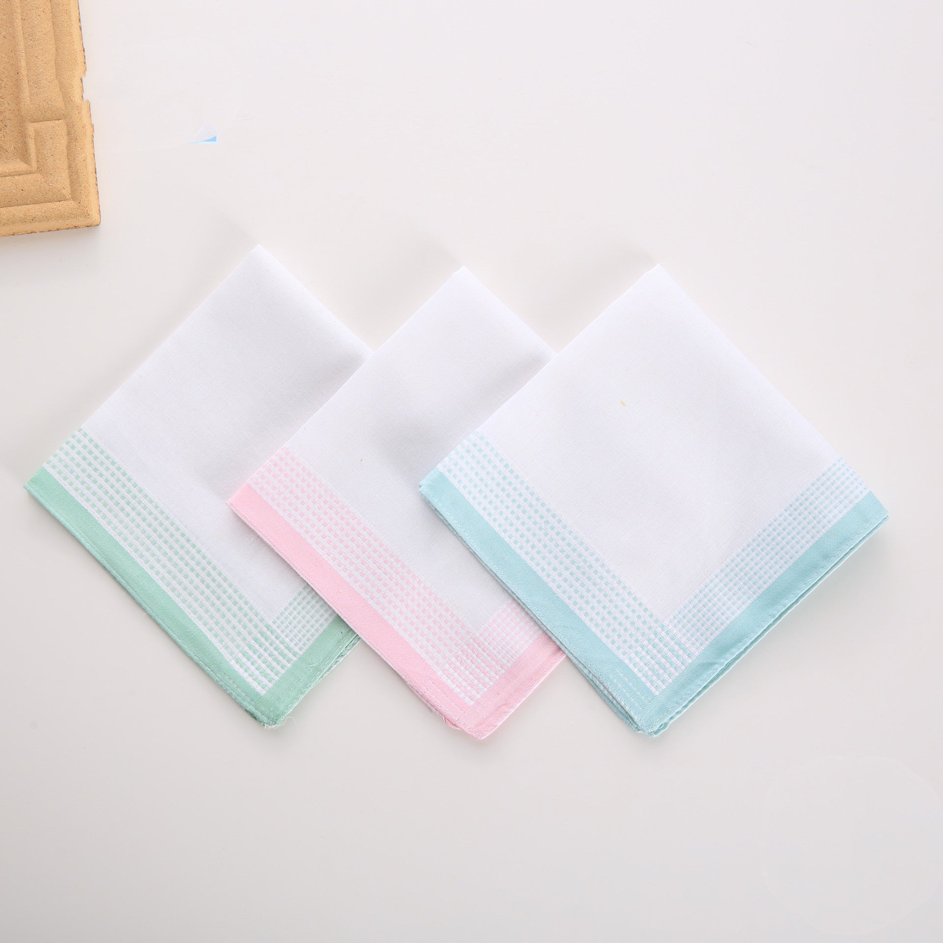 KTX-350611 Cotton Handkerchief Square Scarf Set with Various Floral Designs - 100% Cotton, 29x29 cm