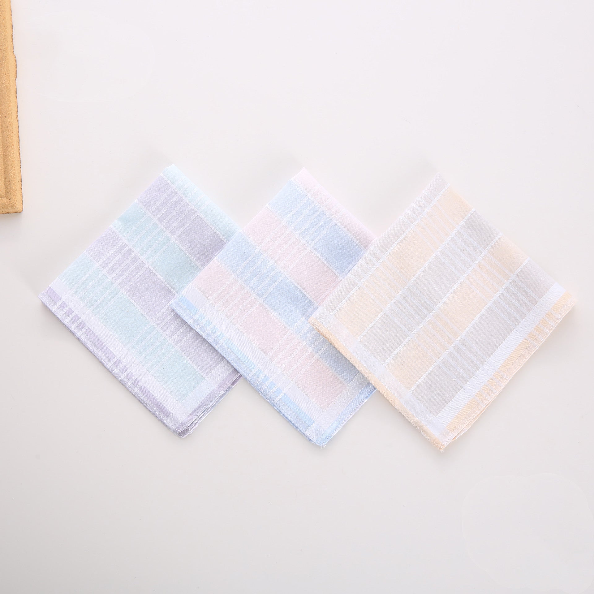 KTX-350611 Cotton Handkerchief Square Scarf Set with Various Floral Designs - 100% Cotton, 29x29 cm