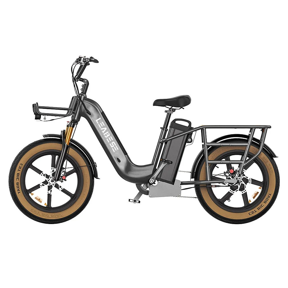 KTX-350739 750W Electric Fat Tire Mountain Bike with 7-Speed Gears and 80KM Range