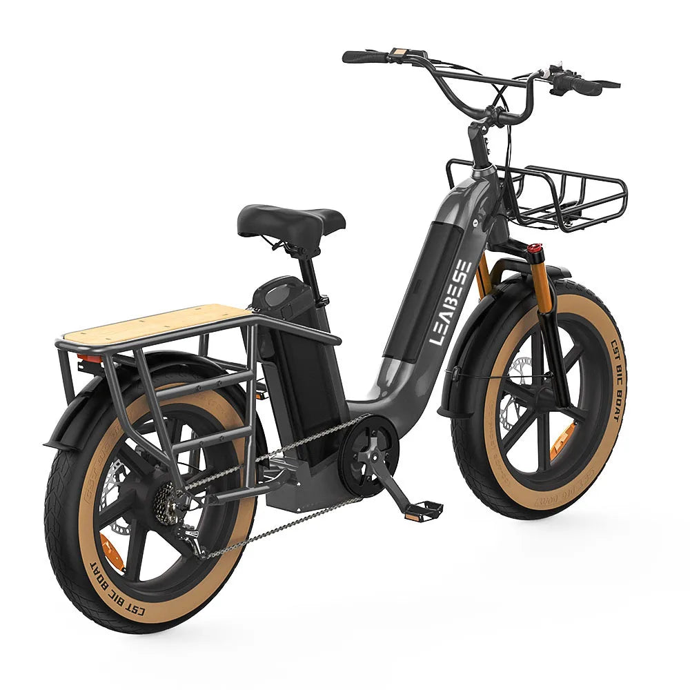 KTX-350739 750W Electric Fat Tire Mountain Bike with 7-Speed Gears and 80KM Range