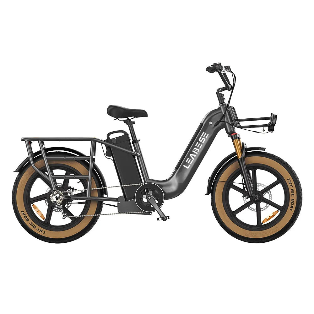 KTX-350739 750W Electric Fat Tire Mountain Bike with 7-Speed Gears and 80KM Range