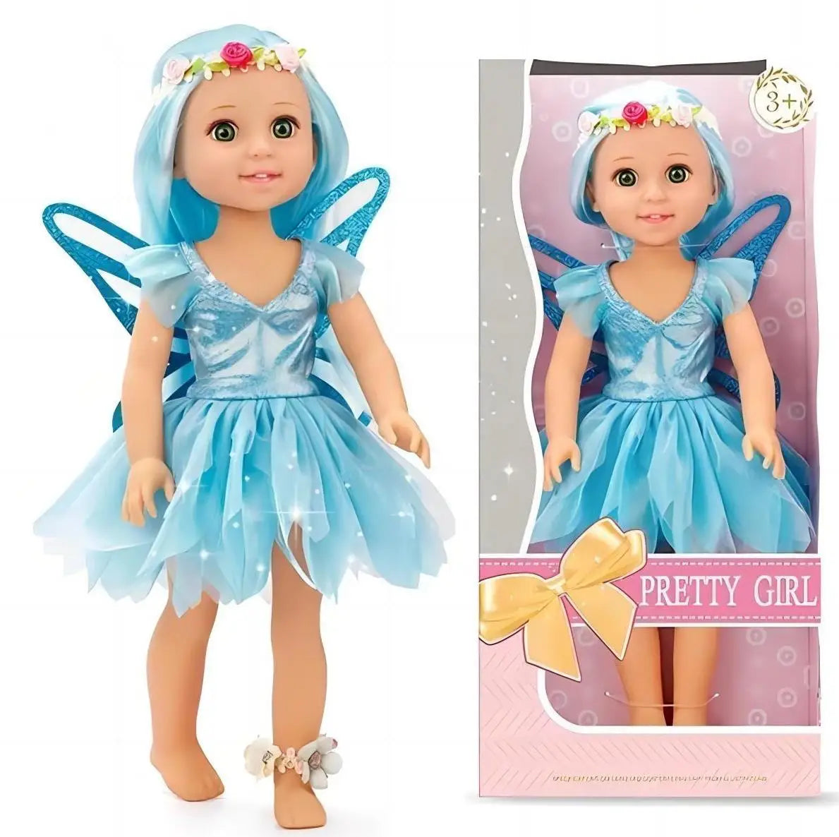 KTX-350867 15-Inch Fashion Doll with Fine Hair for Stylish Play - Educational Vinyl Princess Doll for Kids