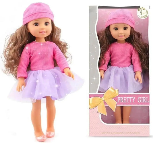 KTX-350867 15-Inch Fashion Doll with Fine Hair for Stylish Play - Educational Vinyl Princess Doll for Kids