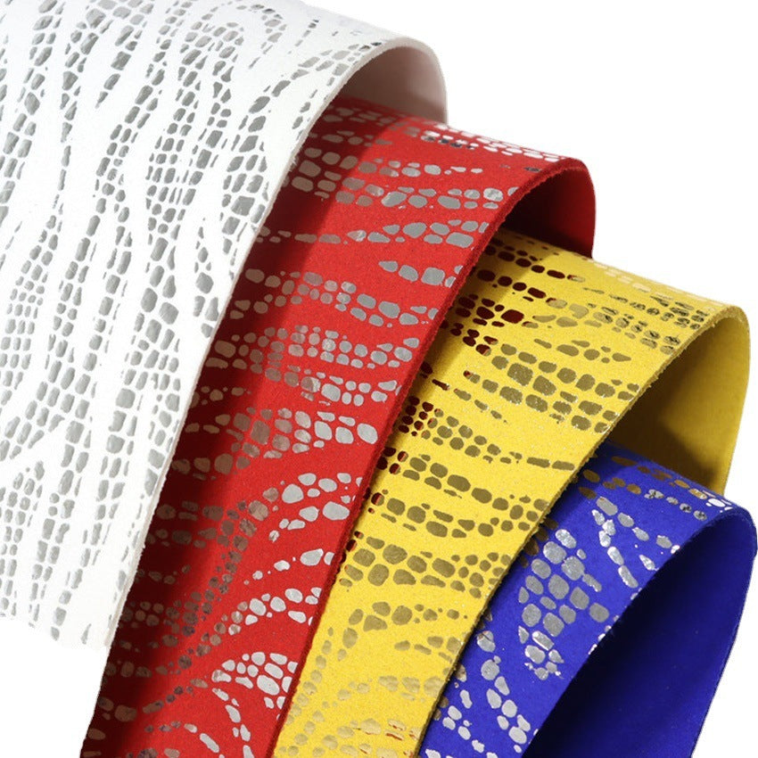 KTX-350867 1.4mm Breathable Suede Microfiber for Kung Fu Shoes - Available in Red, Blue, Yellow, and White