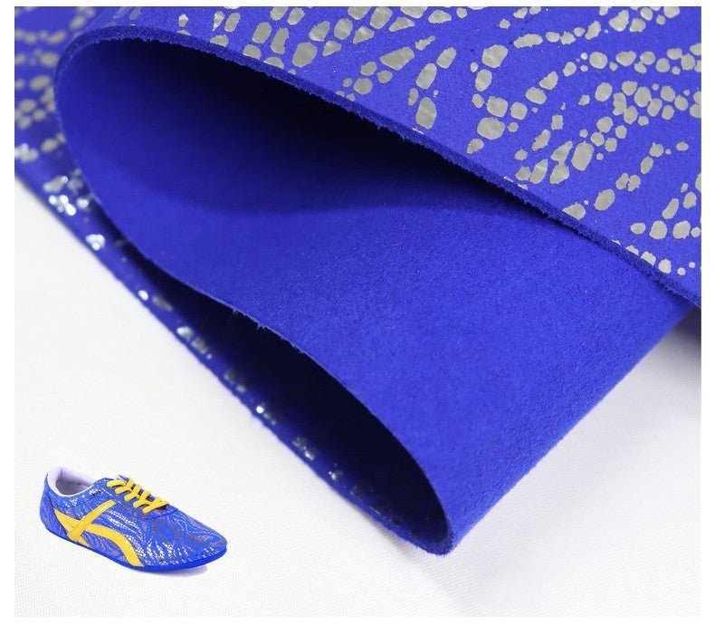KTX-350867 1.4mm Breathable Suede Microfiber for Kung Fu Shoes - Available in Red, Blue, Yellow, and White