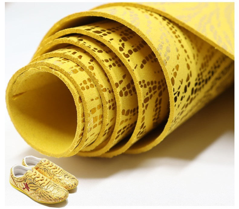 KTX-350867 1.4mm Breathable Suede Microfiber for Kung Fu Shoes - Available in Red, Blue, Yellow, and White