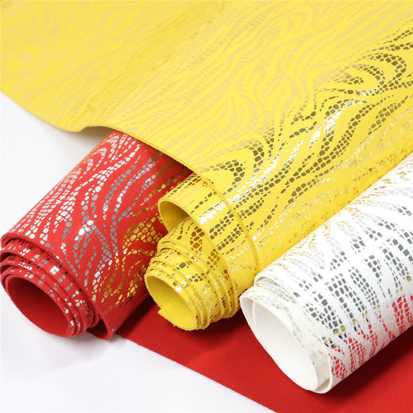 KTX-350867 1.4mm Breathable Suede Microfiber for Kung Fu Shoes - Available in Red, Blue, Yellow, and White