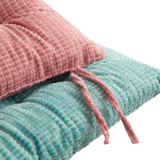 KTX-350995 Solid Color Corn Cushion for Office Desk and Chair - Modern Corduroy, 40x40x7cm