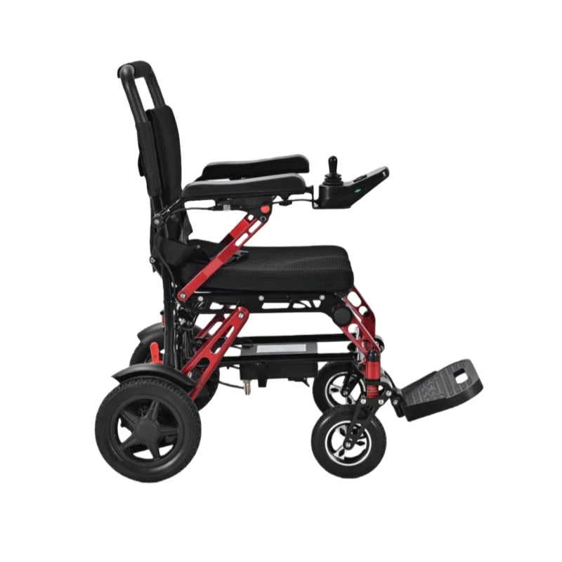 KTX-351059 Portable Magnesium Alloy Electric Wheelchair with Brushless Motors for Seniors, 100kg Capacity, 6km/h Speed