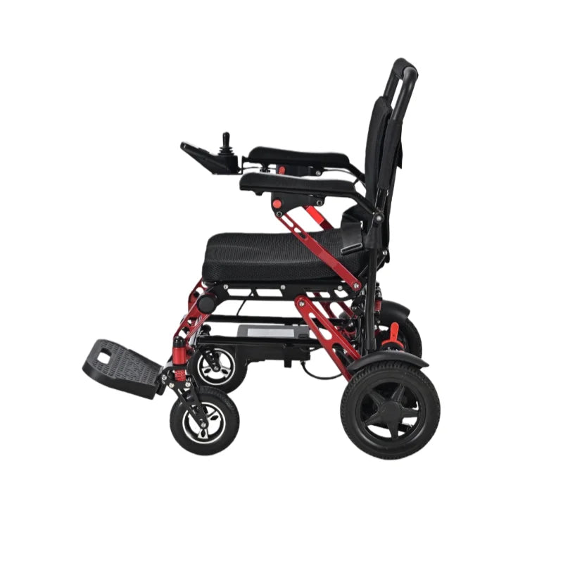 KTX-351059 Portable Magnesium Alloy Electric Wheelchair with Brushless Motors for Seniors, 100kg Capacity, 6km/h Speed