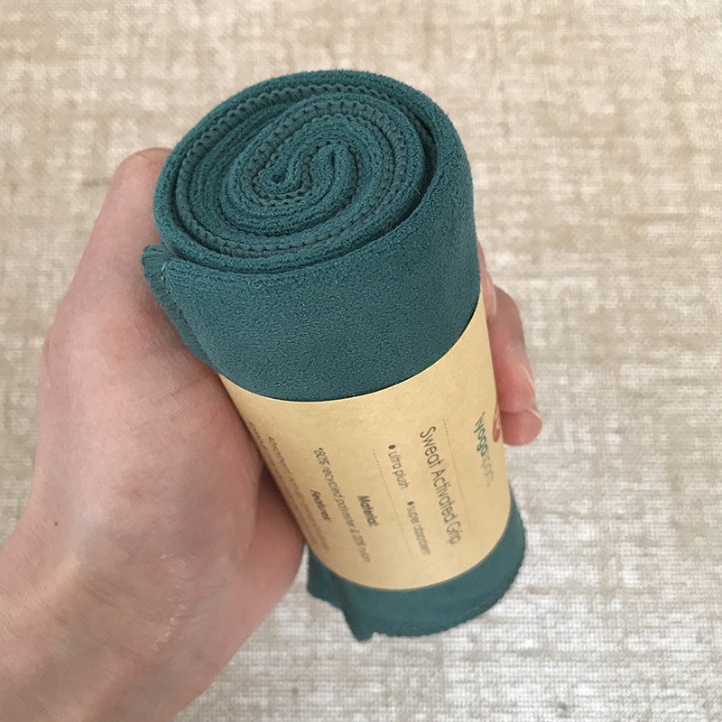 KTX-351763 Frog Sweat-Absorbent Yoga Towel - Small Square, 41x68CM, Multiple Color Options