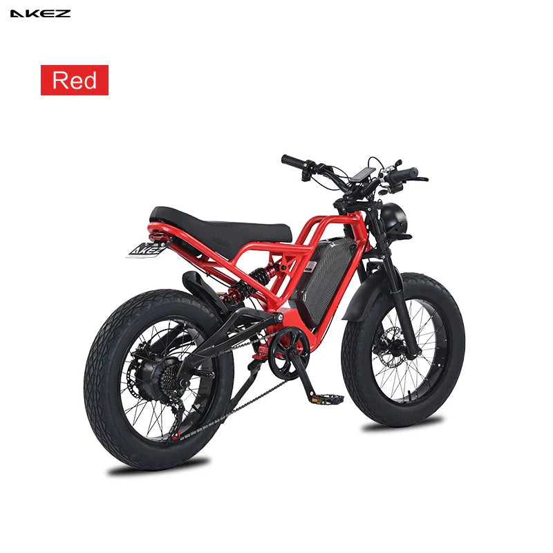 KTX-351891 Electric Fat Bike 1500W, 7 Speed, 20" Steel Frame, Hydraulic Disc Brake, 48V 18ah Battery, Max Speed 50 km/h