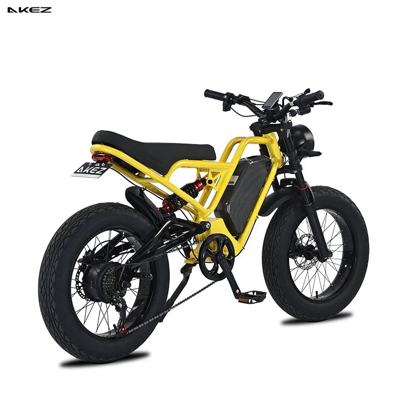 KTX-351891 Electric Fat Bike 1500W, 7 Speed, 20" Steel Frame, Hydraulic Disc Brake, 48V 18ah Battery, Max Speed 50 km/h