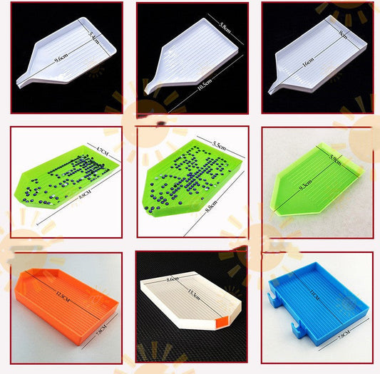 KTX-352019 Comprehensive Diamond Painting Tool Set with Plates, Tweezers, and Various Pens