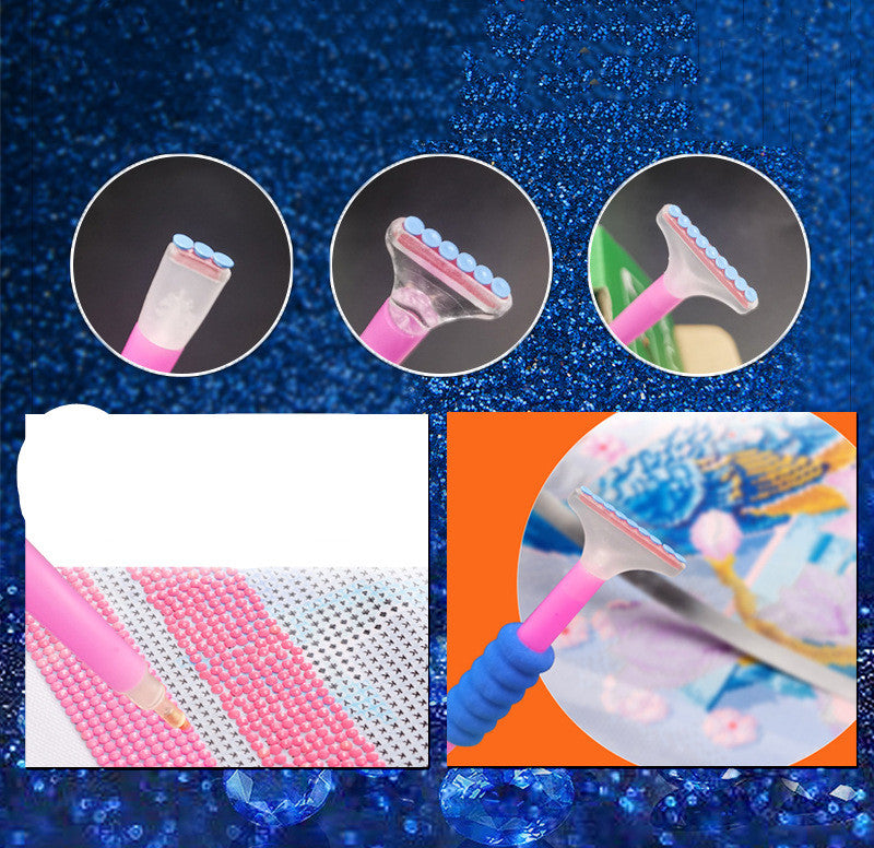 KTX-352019 Comprehensive Diamond Painting Tool Set with Plates, Tweezers, and Various Pens
