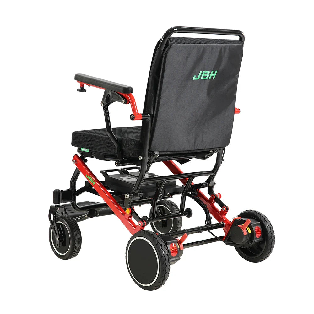 KTX-352211 Lightweight Foldable Electric Wheelchair for Elderly and Disabled - Removable Battery, Metal & Aluminum Construction