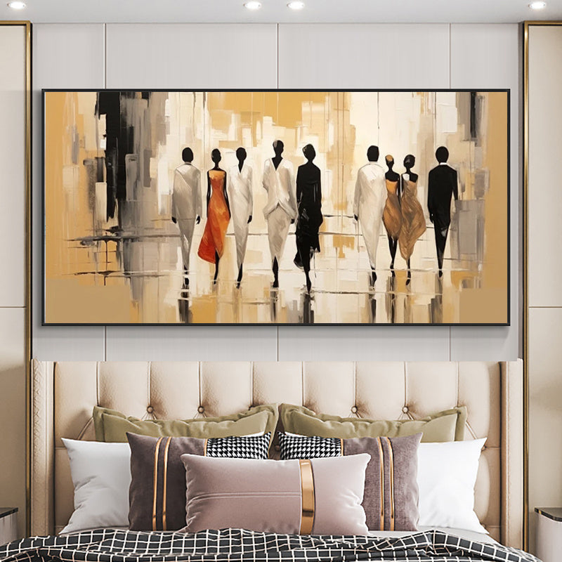 KTX-352275 Abstract Modern Landscape Oil Painting on Canvas for Living Room Decor - Unique Hand-Painted Artwork