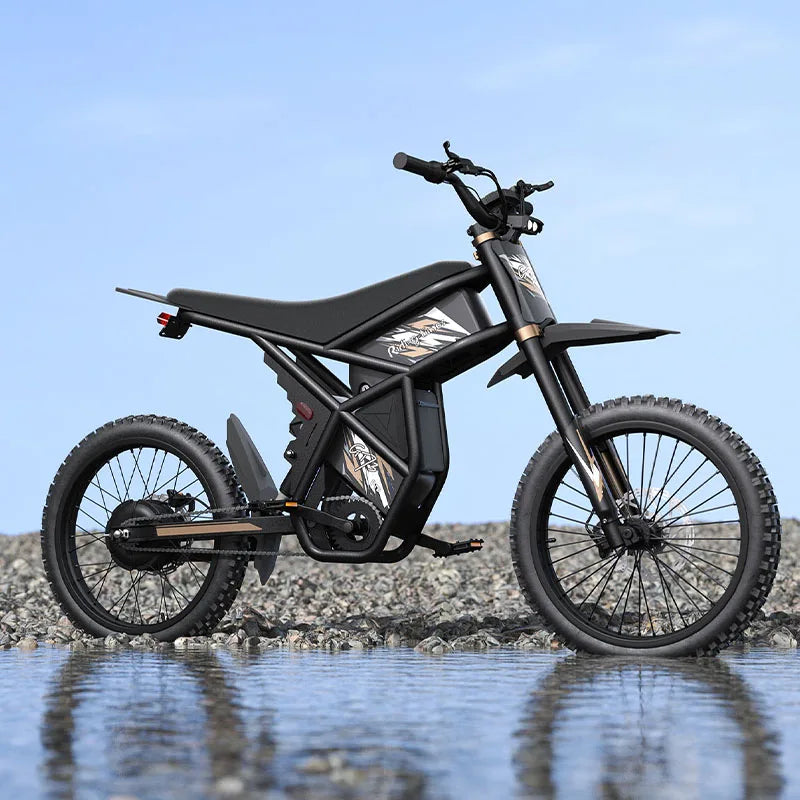 KTX-353043 High-Performance 60V 3000W Electric Fat Tire E-Bike with Off-Road Capabilities, Hydraulic Disc Brakes and Dual Batteries