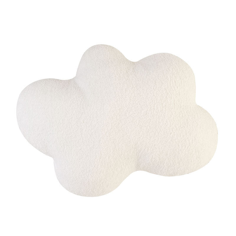KTX-353491 Geometric Plush Cloud Pillow Cushion - Available in Beige, Caramel, and White Styles