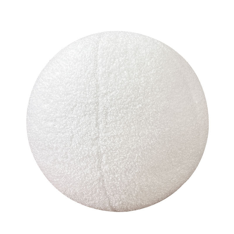 KTX-353491 Geometric Plush Cloud Pillow Cushion - Available in Beige, Caramel, and White Styles