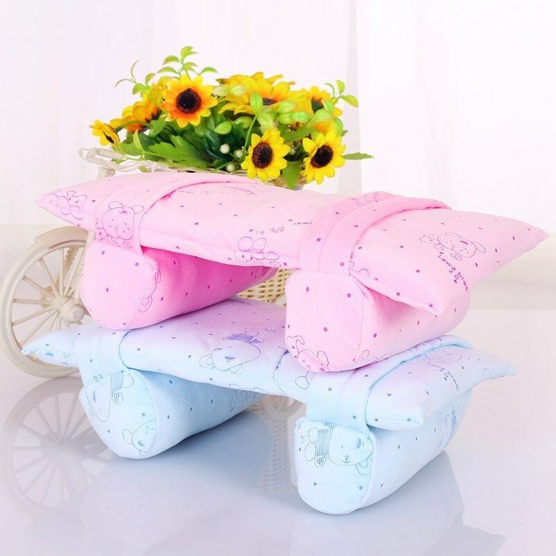 KTX-354451 Baby Bear Shape Neck Support Pillow - Memory Foam, Anti-Allergy, Available in Blue, Pink, Yellow