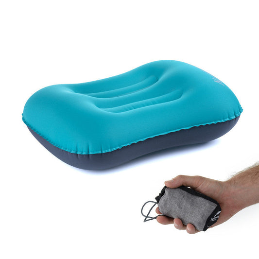 KTX-355475 Portable Inflatable Travel Pillow - TPU Polyester Fiber, Compact Folding Size, Multiple Colors Available