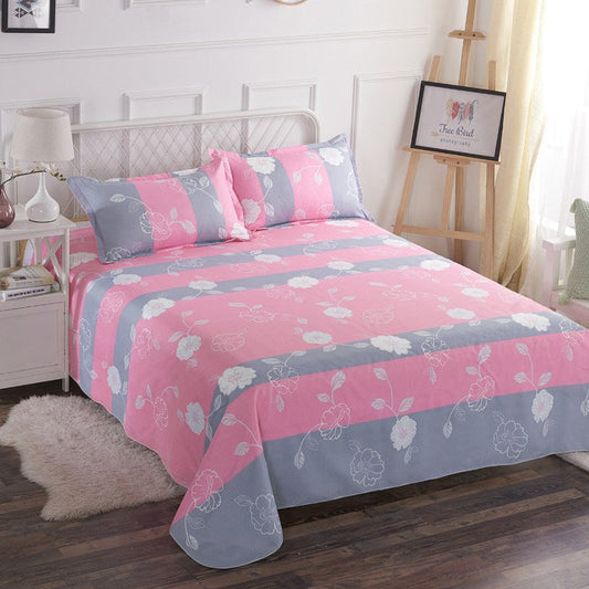 KTX-355603 Cartoon-Themed Bed Sheets with Pillowcases - Multiple Designs and Sizes Available