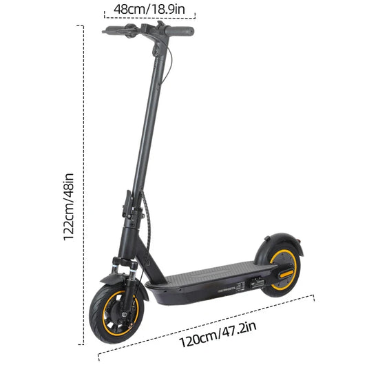 KTX-355667 Foldable 10-Inch Electric Scooter with 500W Motor, 36V 15Ah Battery, 40KM Range, Disc Brakes, Waterproof Design