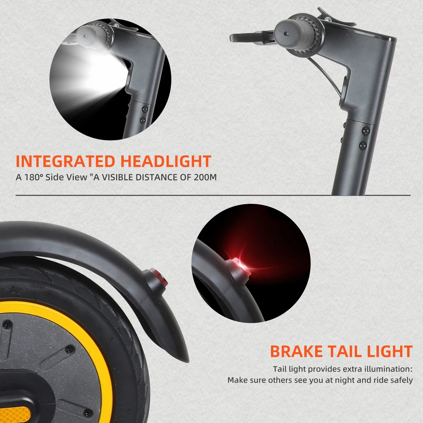 KTX-355667 Foldable 10-Inch Electric Scooter with 500W Motor, 36V 15Ah Battery, 40KM Range, Disc Brakes, Waterproof Design