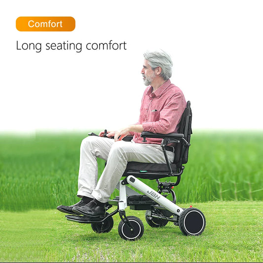 KTX-355667 Lightweight Electric Folding Wheelchair - Portable and Compact Design, Maximum Load 120kg, Speed 6 km/h, Driving Range 20km