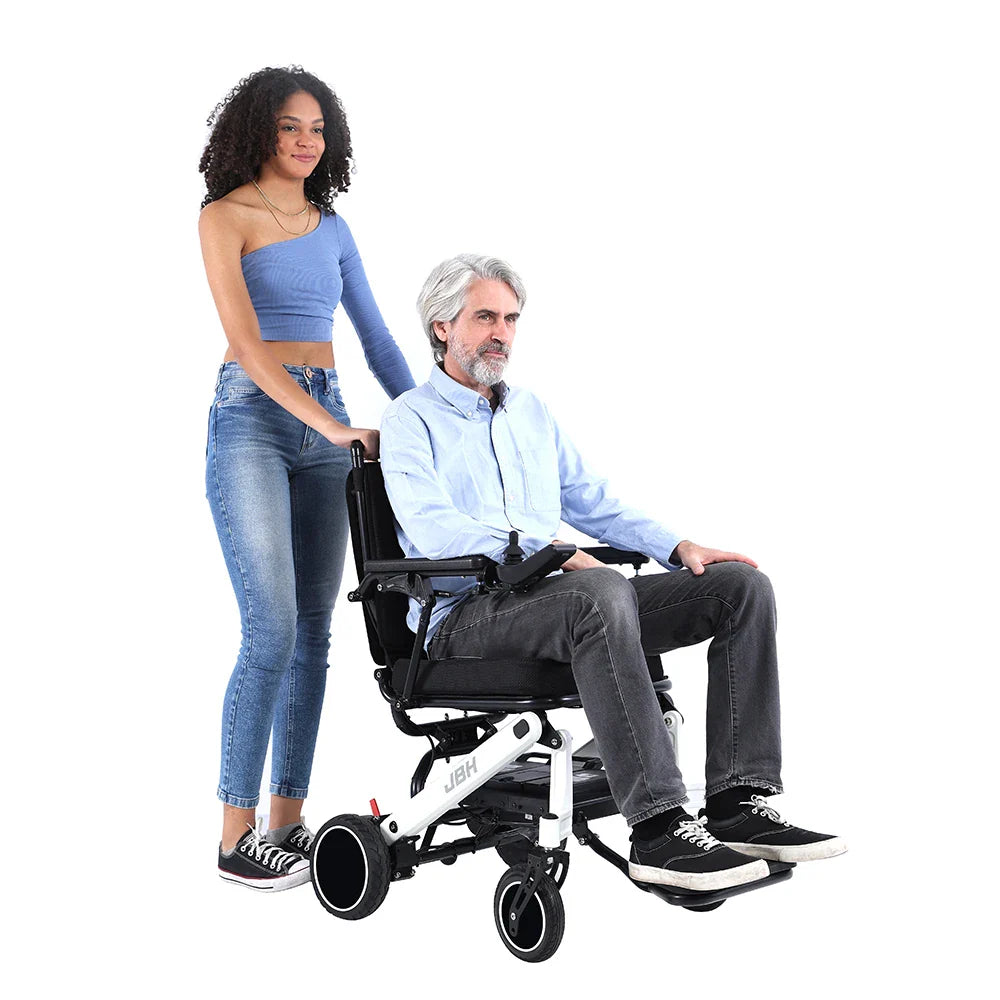 KTX-355667 Lightweight Electric Folding Wheelchair - Portable and Compact Design, Maximum Load 120kg, Speed 6 km/h, Driving Range 20km