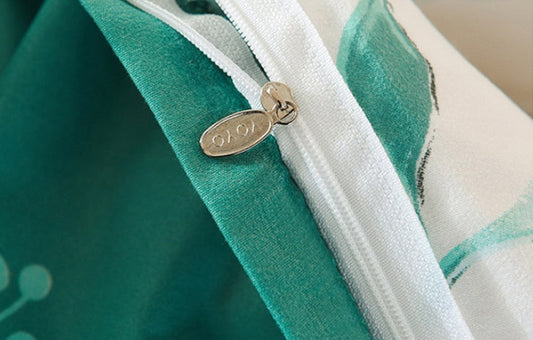 KTX-355795 Aloe Cotton 4-Piece Spring-Summer Bed Sheet Set with Floral Design