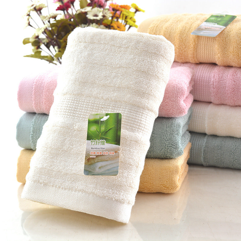 KTX-356371 Bamboo Fiber Water Ripple Towel - Absorbent, Soft, Eco-Friendly, 34x75 cm