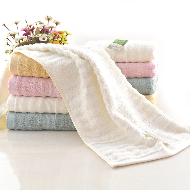KTX-356371 Bamboo Fiber Water Ripple Towel - Absorbent, Soft, Eco-Friendly, 34x75 cm