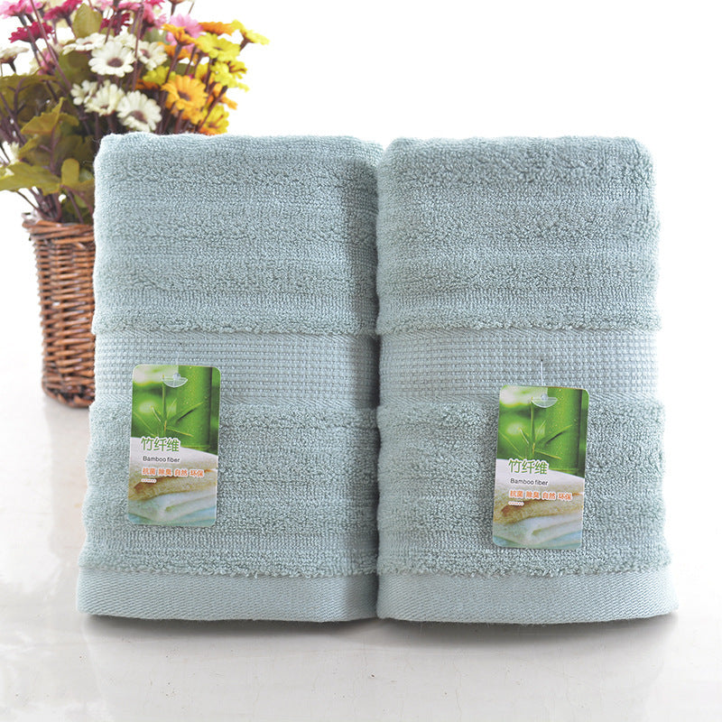 KTX-356371 Bamboo Fiber Water Ripple Towel - Absorbent, Soft, Eco-Friendly, 34x75 cm