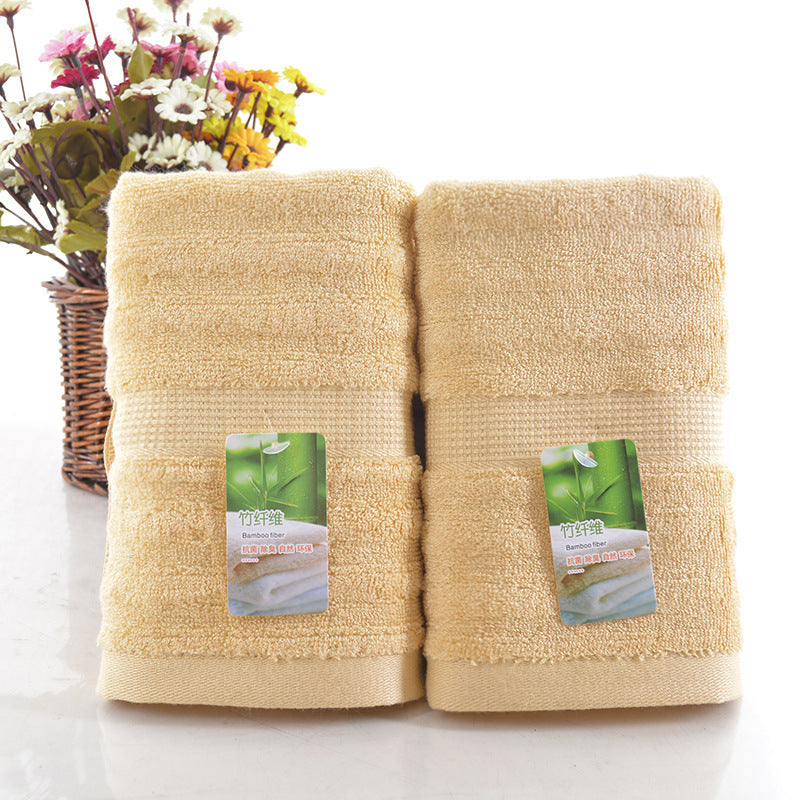 KTX-356371 Bamboo Fiber Water Ripple Towel - Absorbent, Soft, Eco-Friendly, 34x75 cm